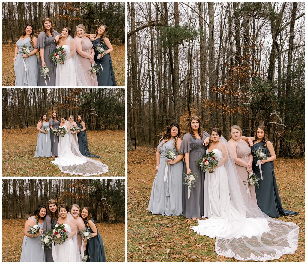 The prettiest bridesmaids with their stunning bride