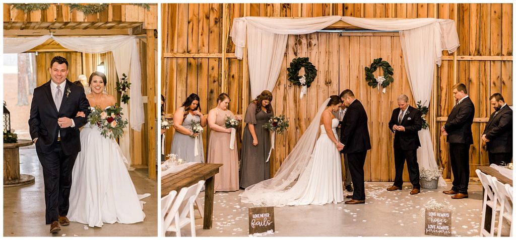 Boaz Alabama wedding photographer captures couple saying I do
