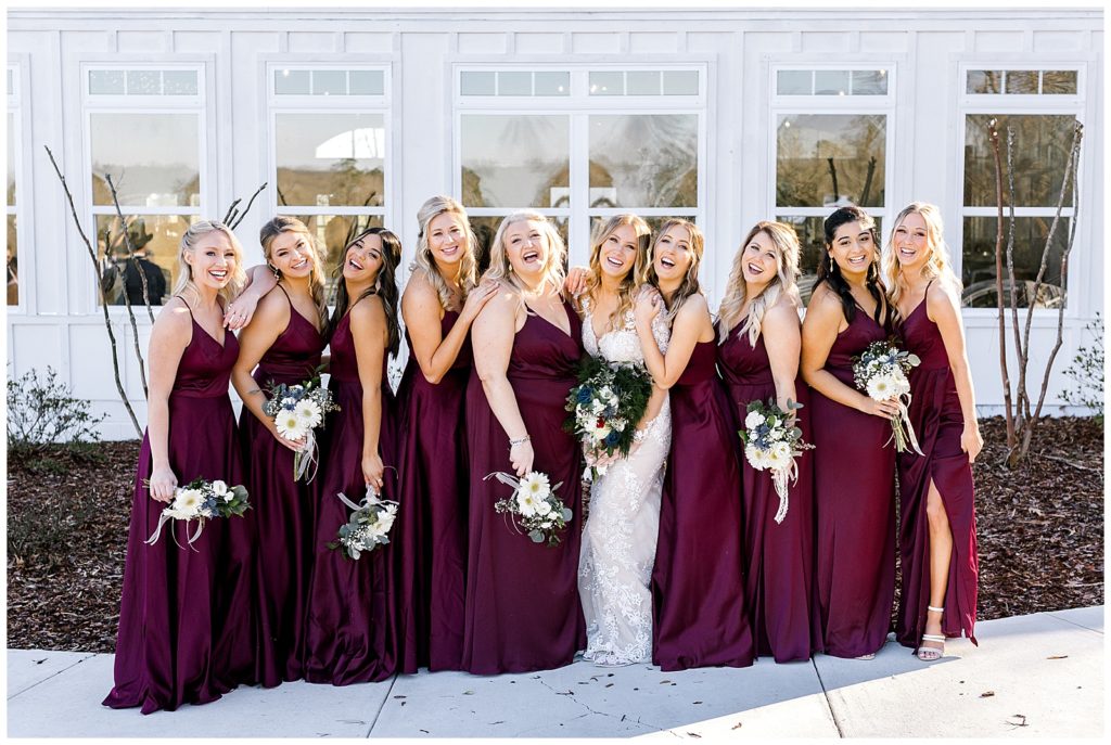 wedding photographer captures Albertville Alabama bridesmaids