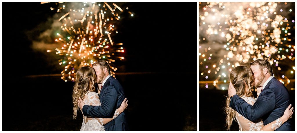 Alabama wedding photographer captures firework show in Albertville at Harmony Hills Ranch