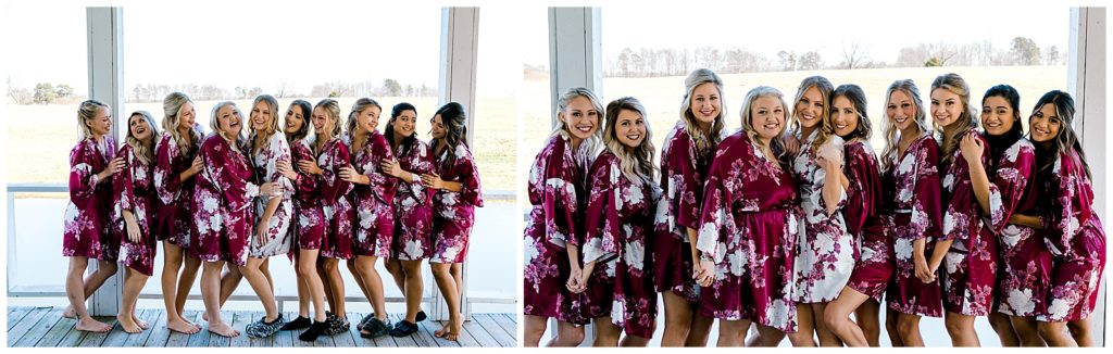 Photographer captures Alabama bridesmaids at Harmony Hills Ranch.